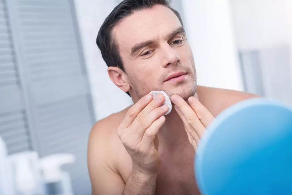 man huidverzorging reiniging