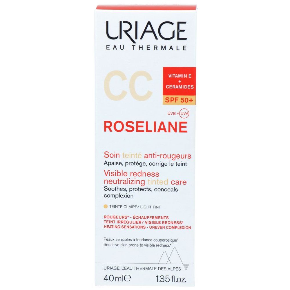 Uriage Roseliane Hydraterende En Beschermende Crème - Correctie van De Teint F50 40 ml