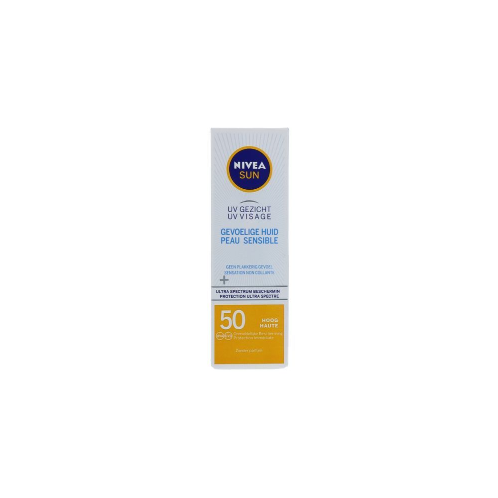 Nivea Sun Face Sensitive Zonnecrème  Spf50 50 ml
