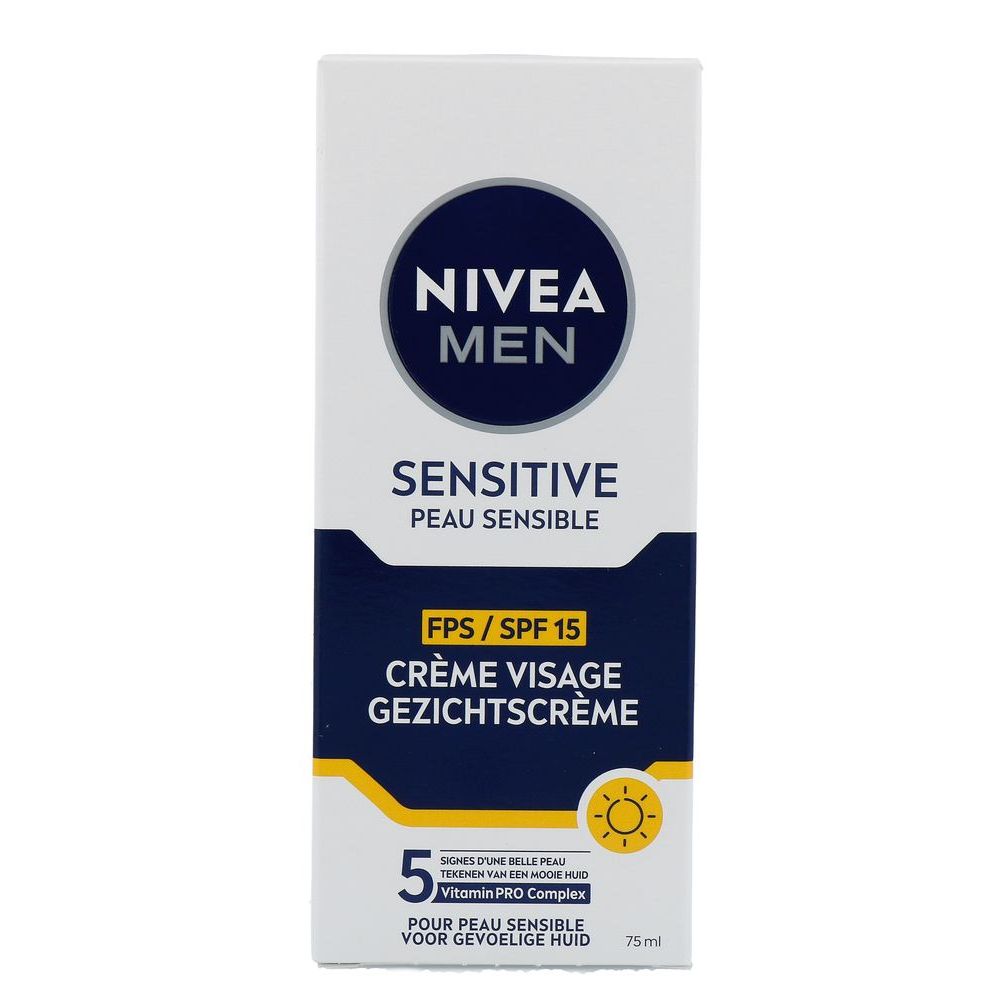 NIVEA MEN Sensitive Moisturizer SPF15 75 ml