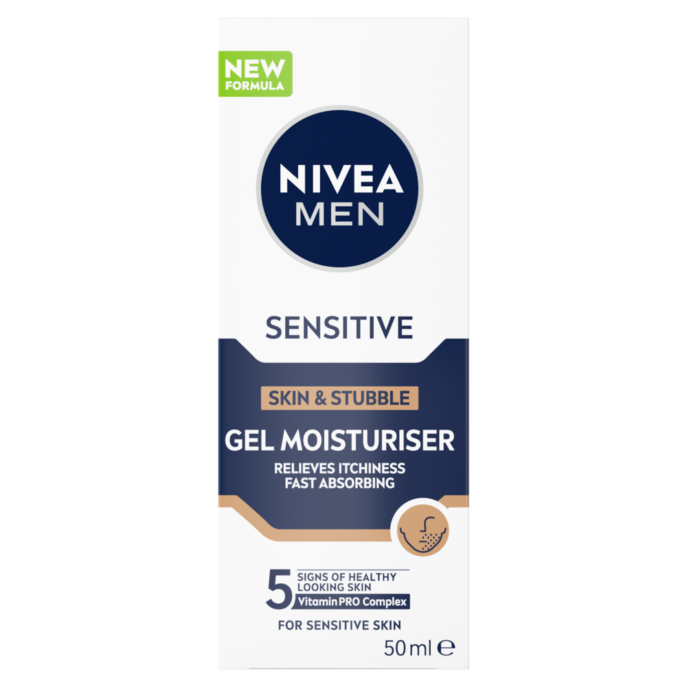 Nivea Men Skin & Stubble Moisturizer Gezichtsgel 50 ml