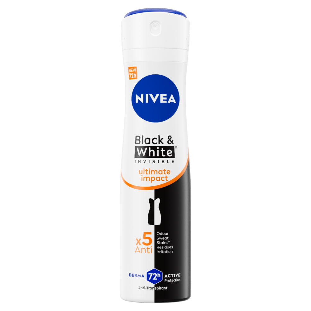 Nivea Black & White Ultimate Impact Deodorant Spray 150 ml