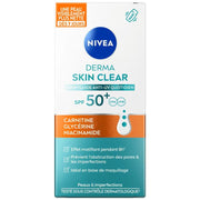 NIVEA Derma Skin Clear Dagelijkse Anti-UV Fluide SPF 50+ 40 ml