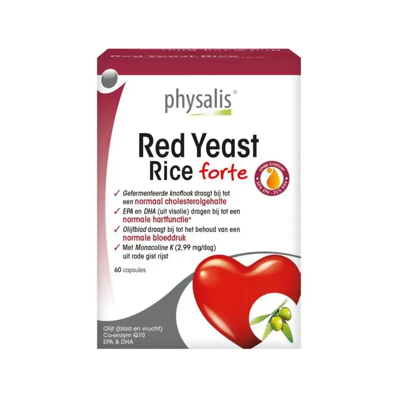 Physalis Rode gist rijst 60 capsules