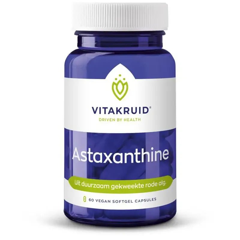 Vitakruid Astaxanthine vegan uit duurzaam gekweekte alg 60 softgels