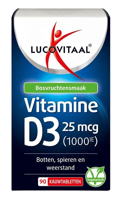 Lucovitaal Vitamine D3 25 mcg 90 kauwtabletten