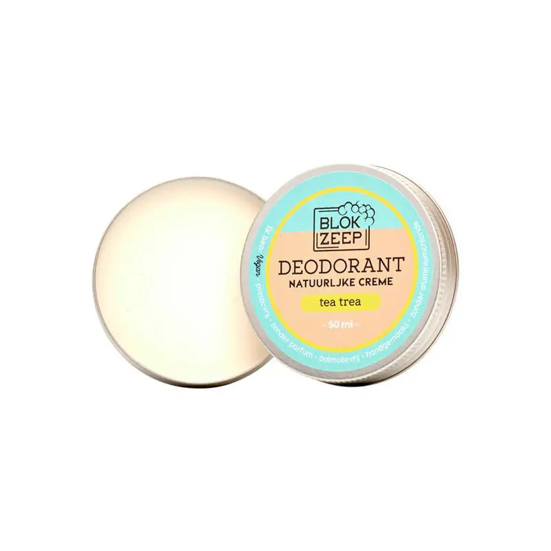 Blokzeep deodorant creme tea tree 50 ml