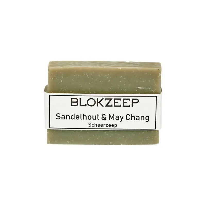 Blokzeep scheerzeep sandelhout&may chan 100 g