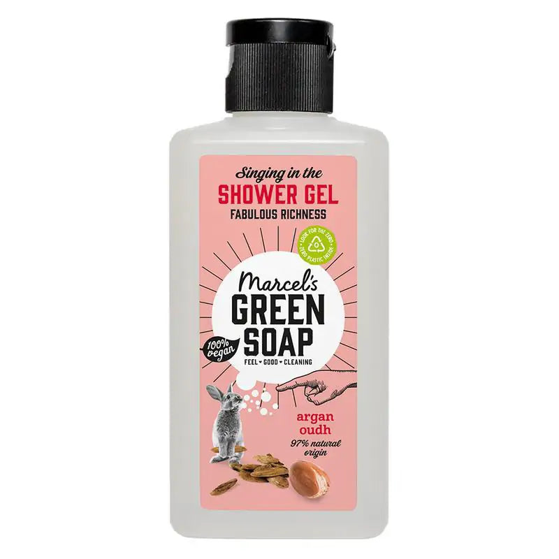 Marcels Green Soap Showergel argan & oudh mini 100 ml
