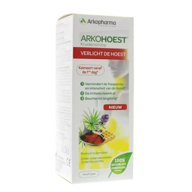 Arkopharma Arkohoest Kruidensiroop gezoet met honing 140 ml