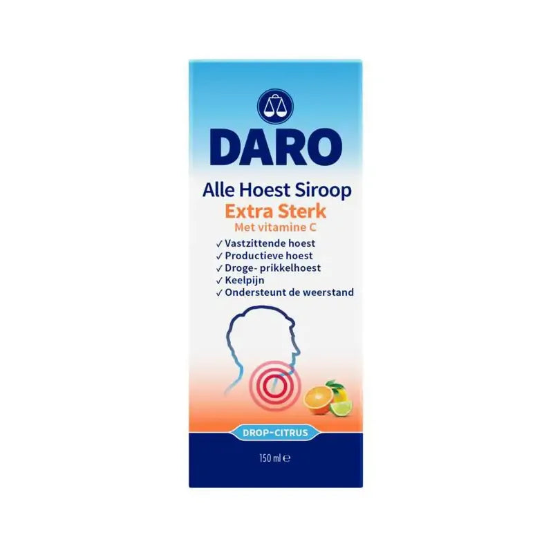 Daro Alle hoest siroop extra sterk met vitamine C 150 ml
