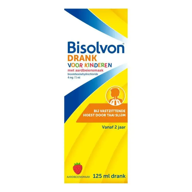 Bisolvon Drank kind aardbei 125 ml (afbeelding 2)