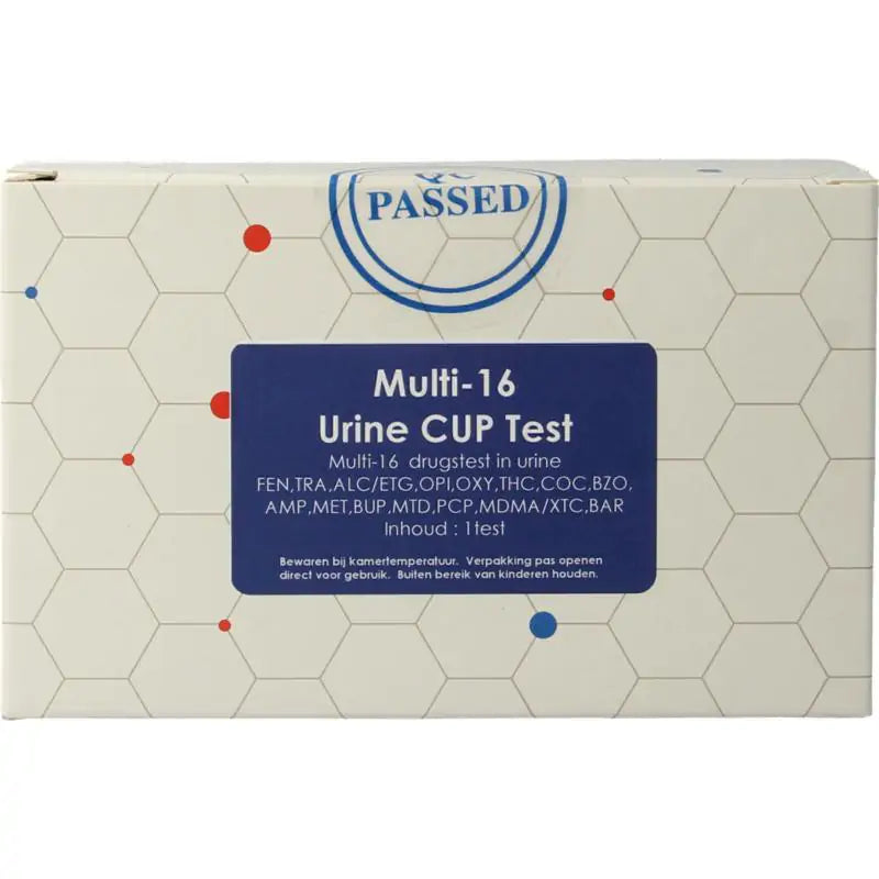 Testjezelf.nu Multi 16 drugstest cup urine