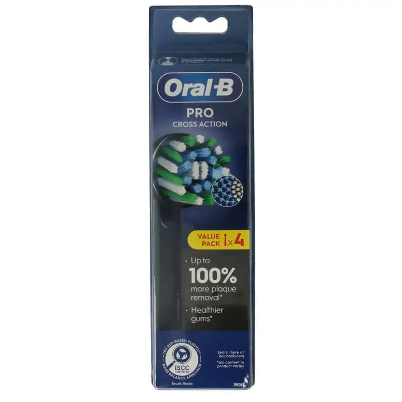 Oral B Opzetborstel action black 4 stuks