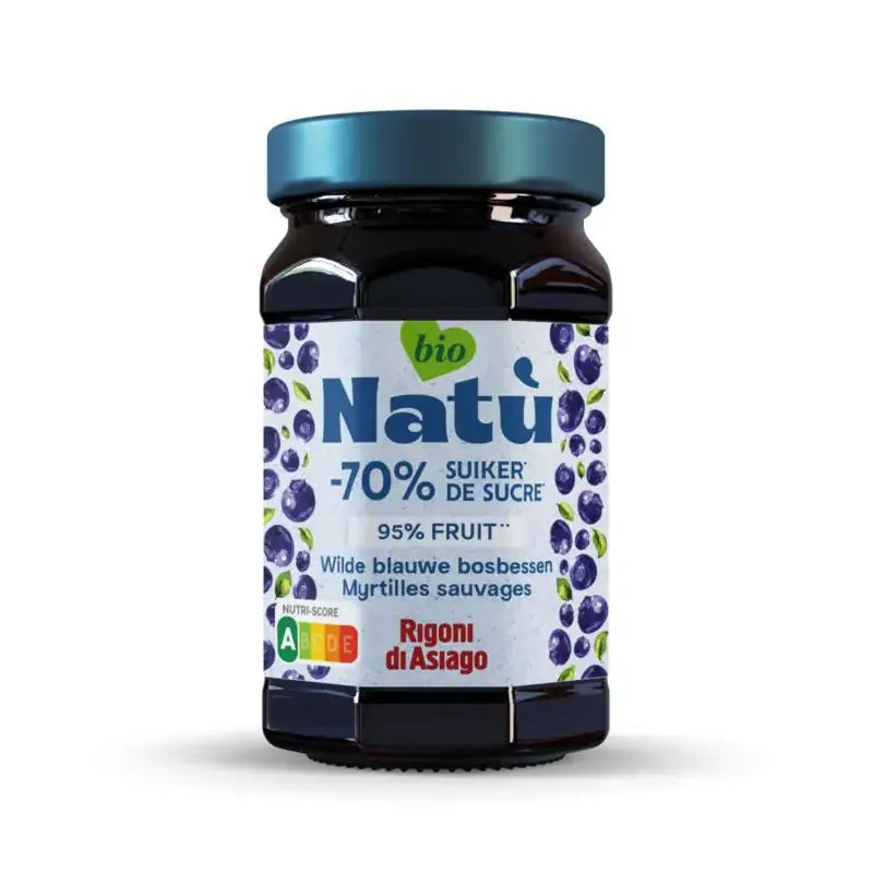 Natu Wilde blauwe bosbessenjam biologisch 240 gram