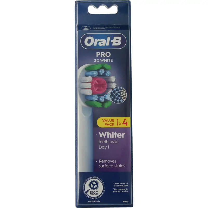 Oral B Opzetborstel 3D white 4 stuks