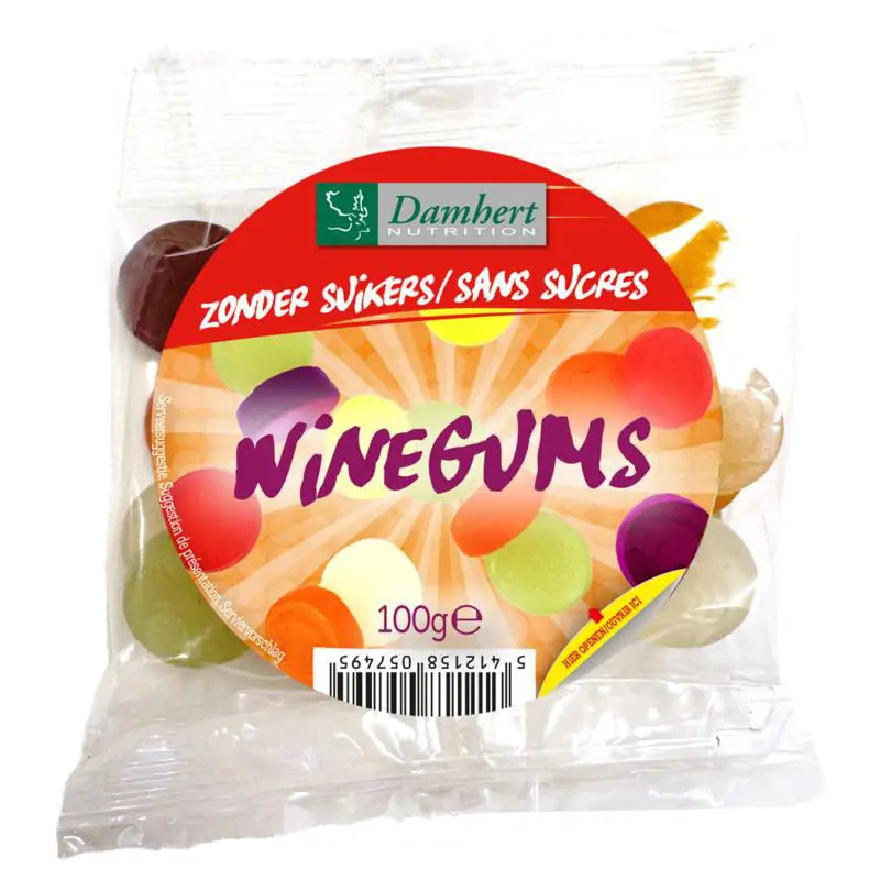 Damhert winegums suikervrij 100 gram