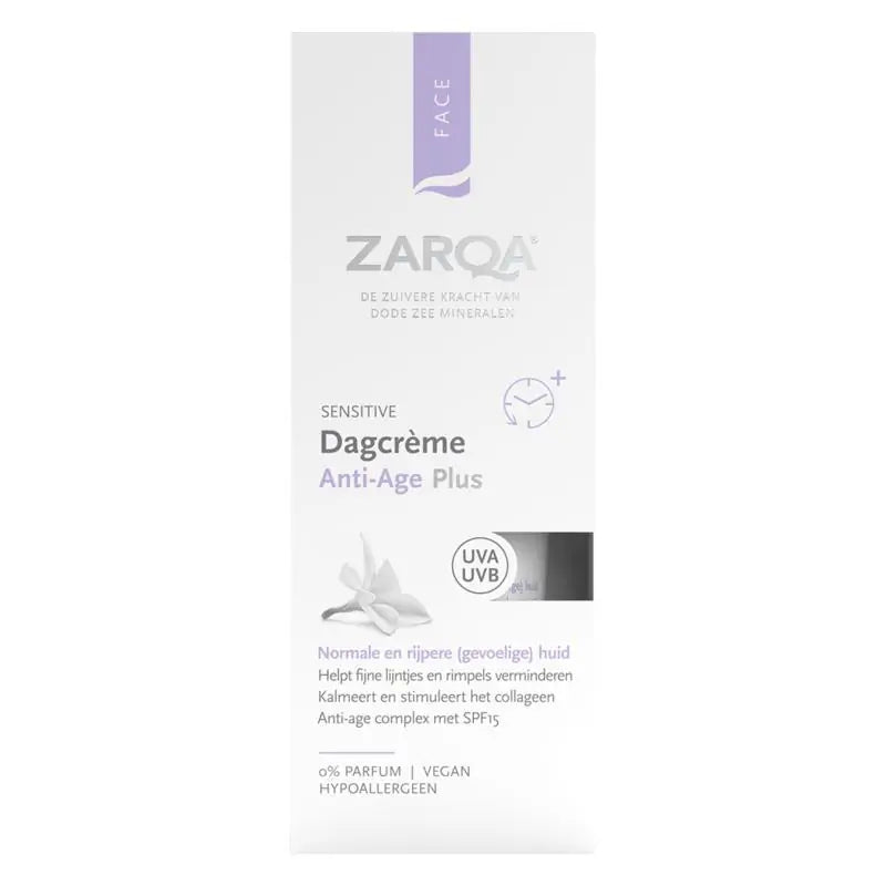 Zarqa Dagcreme anti age plus sensitive SPF15 50 ml
