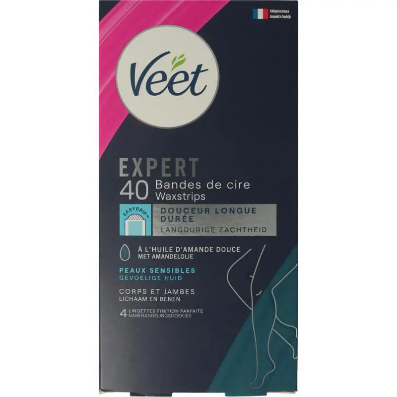 Veet Expert koude waxstrips been sensitive 40 stuks
