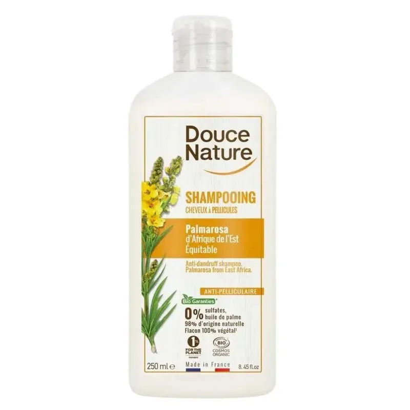 Douce Nature Shampoo anti roos palmarosa biologisch 250 ml