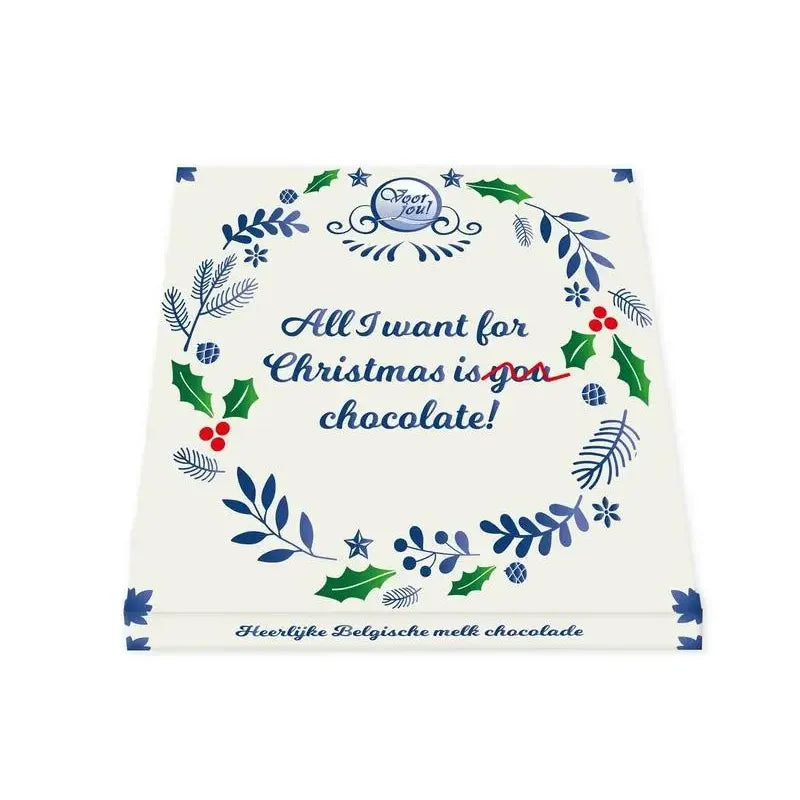 Voor Jou Wensreep Delftsblauw Kerst all I want 90 gram