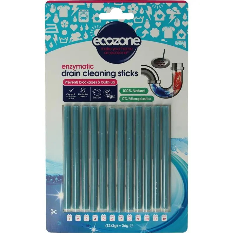 Ecozone Afvoer ontstopper sticks 12 stuks