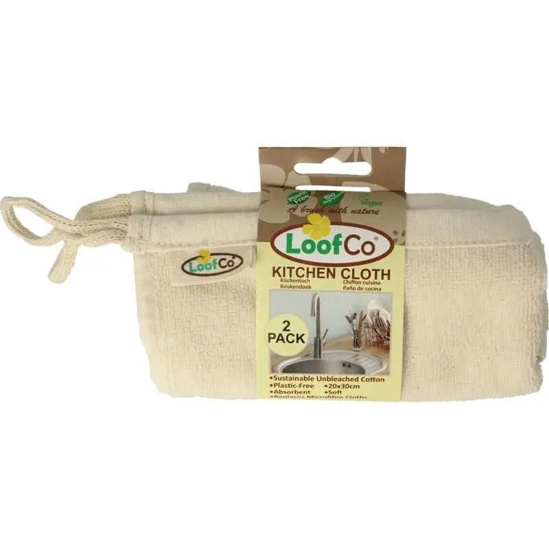 Loofco Vaatdoekjes biologisch 2 stuks