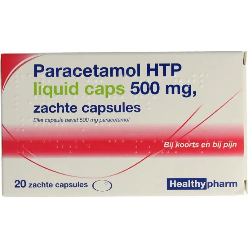 Healthypharm Paracetamol 500 mg liquid 20 capsules