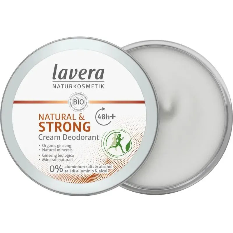 Lavera Deodorant creme/cream natural & strong biologisch EN-IT 50 ml
