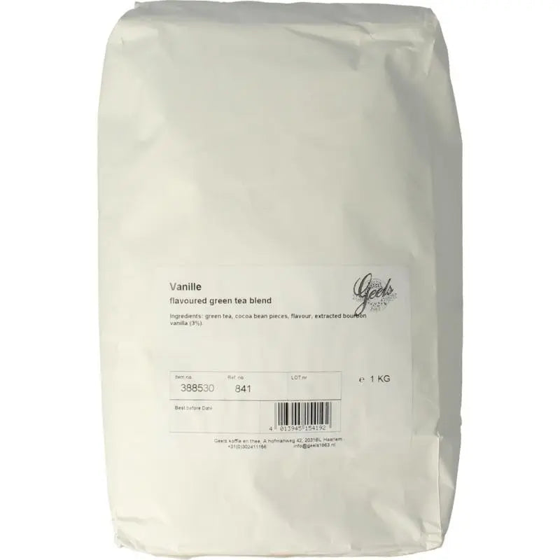 Geels koffie en thee Groene thee vanille 1 kg