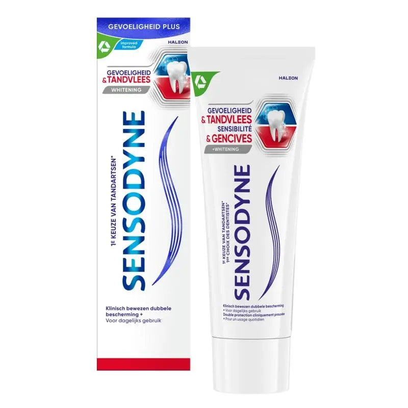 Sensodyne Tandpasta gevoeligheid & tandvlees whitening 75 ml