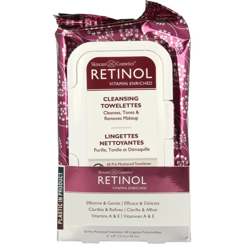Retinol Cleansing towel anti-aging 60 stuks