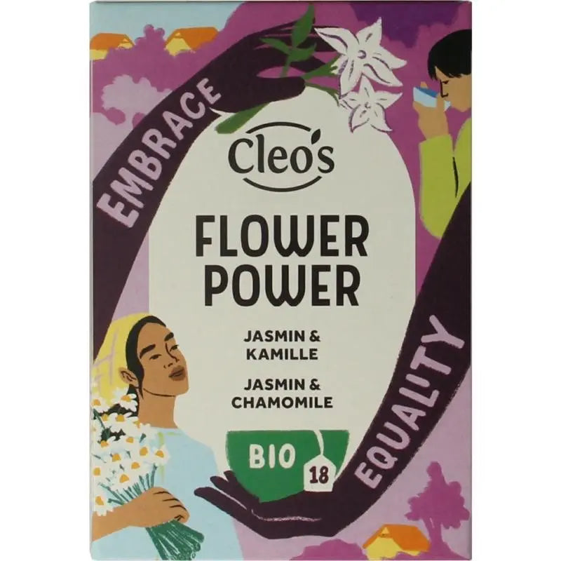 Cleo's Flower power biologisch 18 zakjes