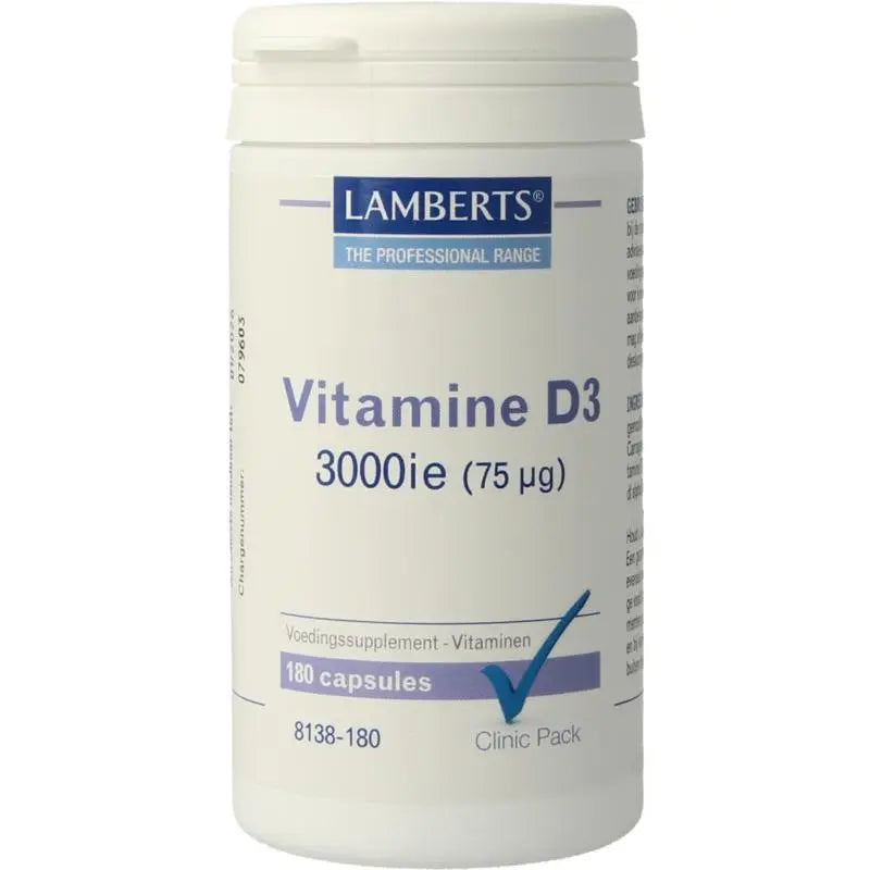 Lamberts Clinic Pack Vitamine D3 75mcg 180 capsules