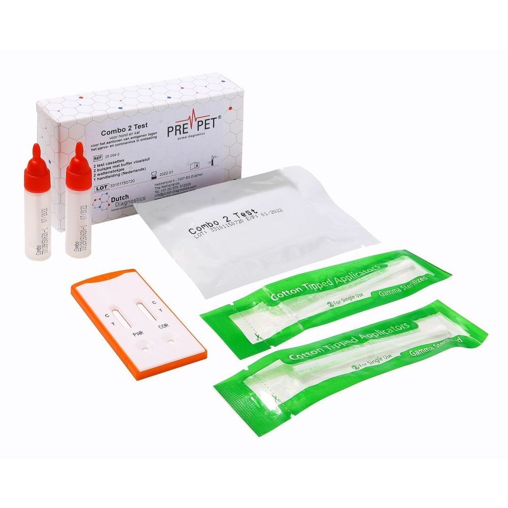 Testjezelf.nu Parvo corona test kat/hond 2 stuks