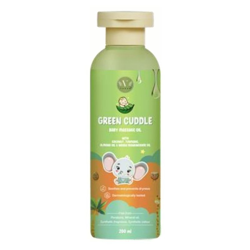 Vanan Green cuddle baby massageolie 200 ml