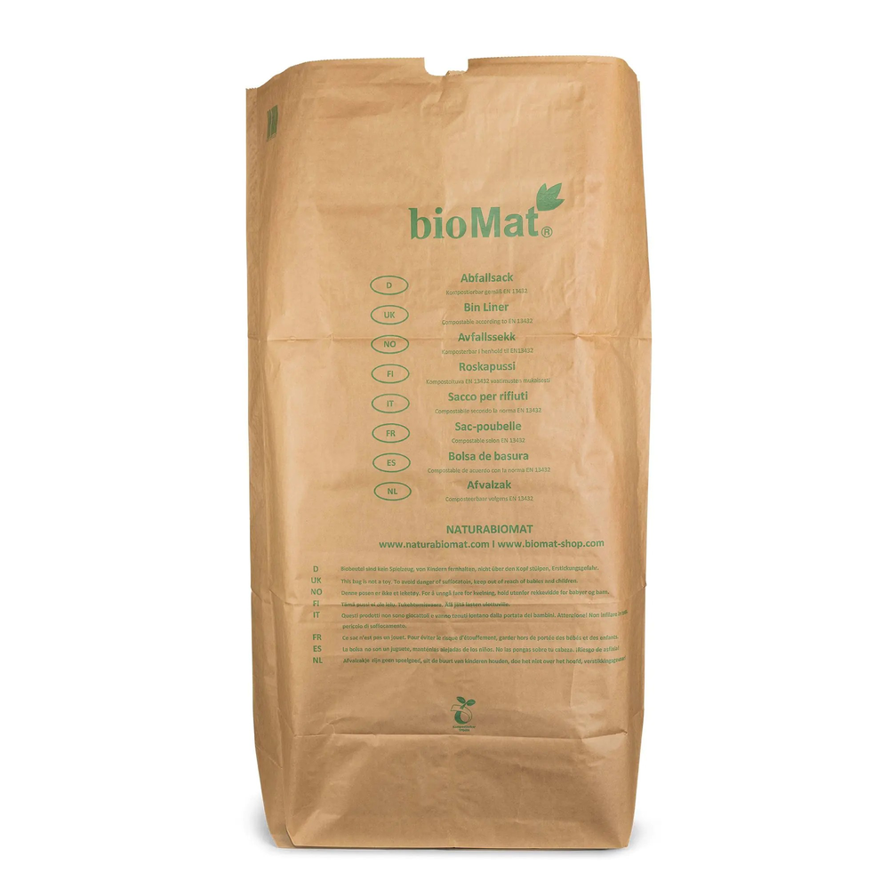 Biomat Afvalzak composteerbaar papier 240 liter 25 stuks
