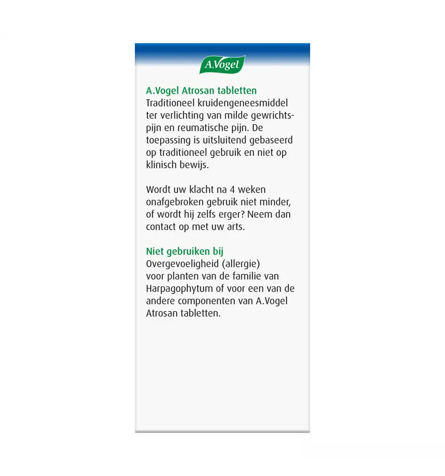 A.Vogel Atrosan 60 tabletten (afbeelding 3)