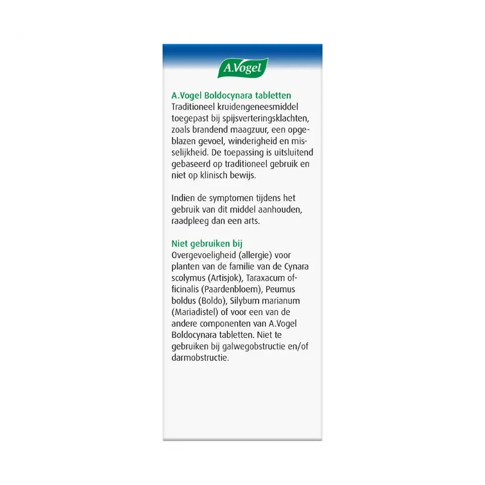 A.Vogel Boldocynara 80 tabletten