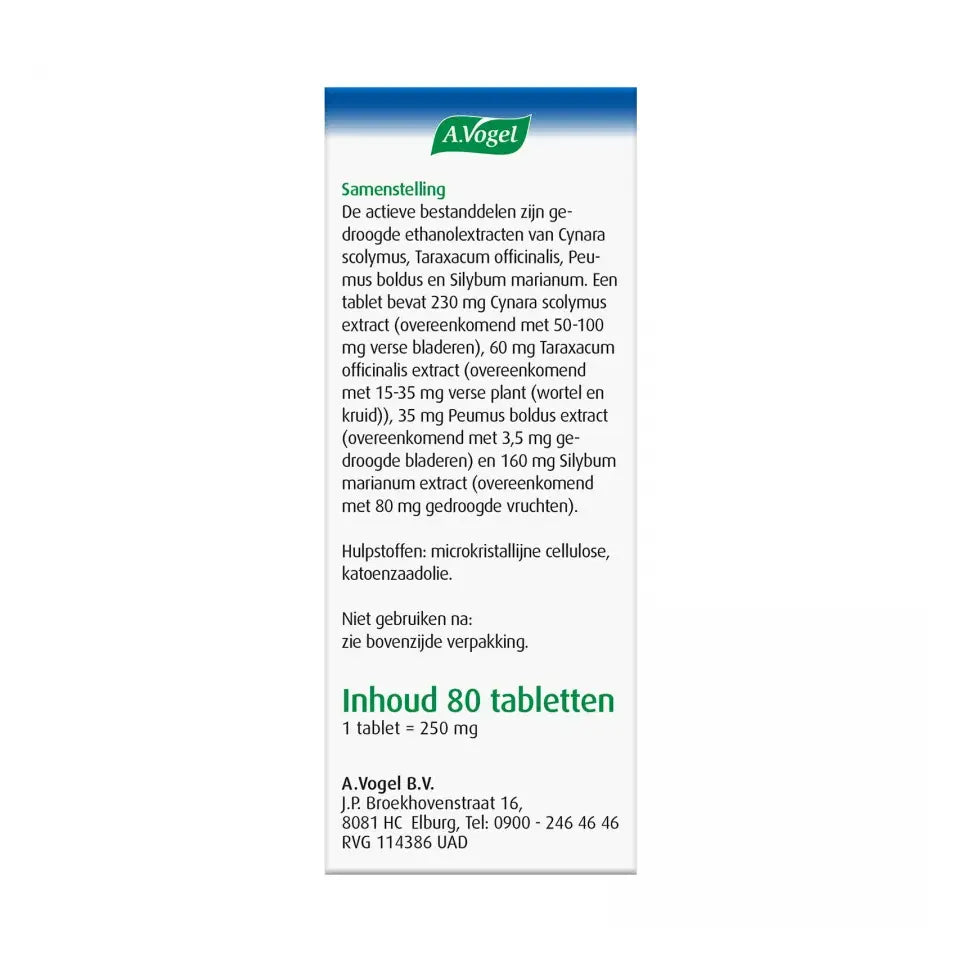 A.Vogel Boldocynara 80 tabletten