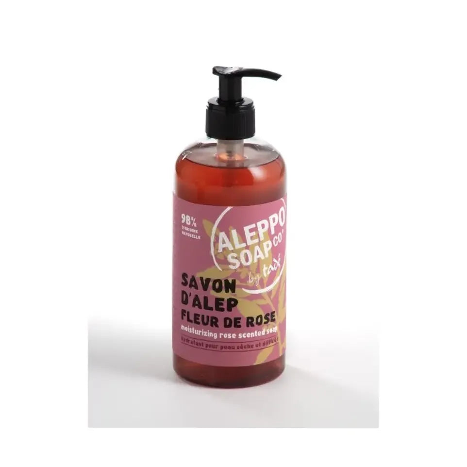 Aleppo Soap Co Aleppo rooszeep met pomp 500 ml