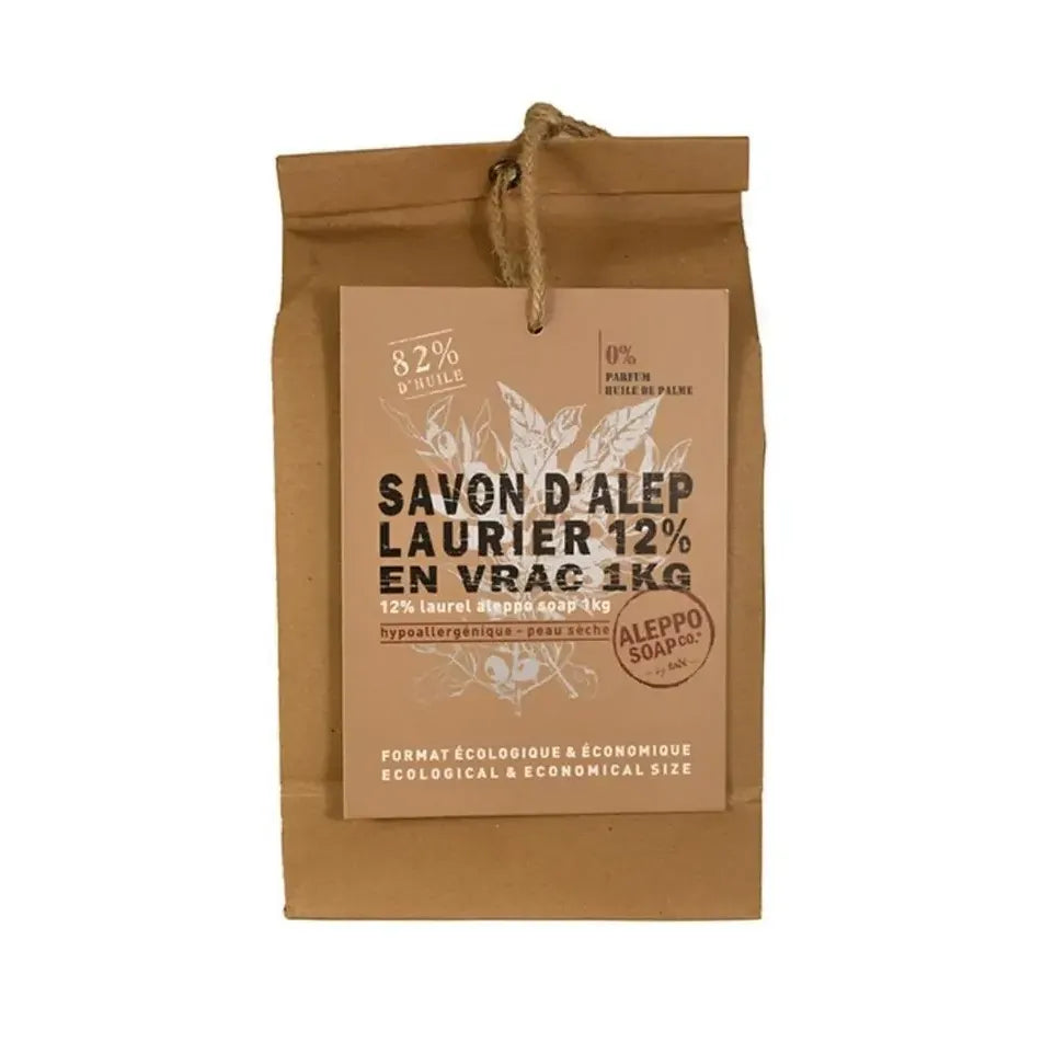 Aleppo Soap Co Aleppo zeep 12% laurier stukken 1 kg