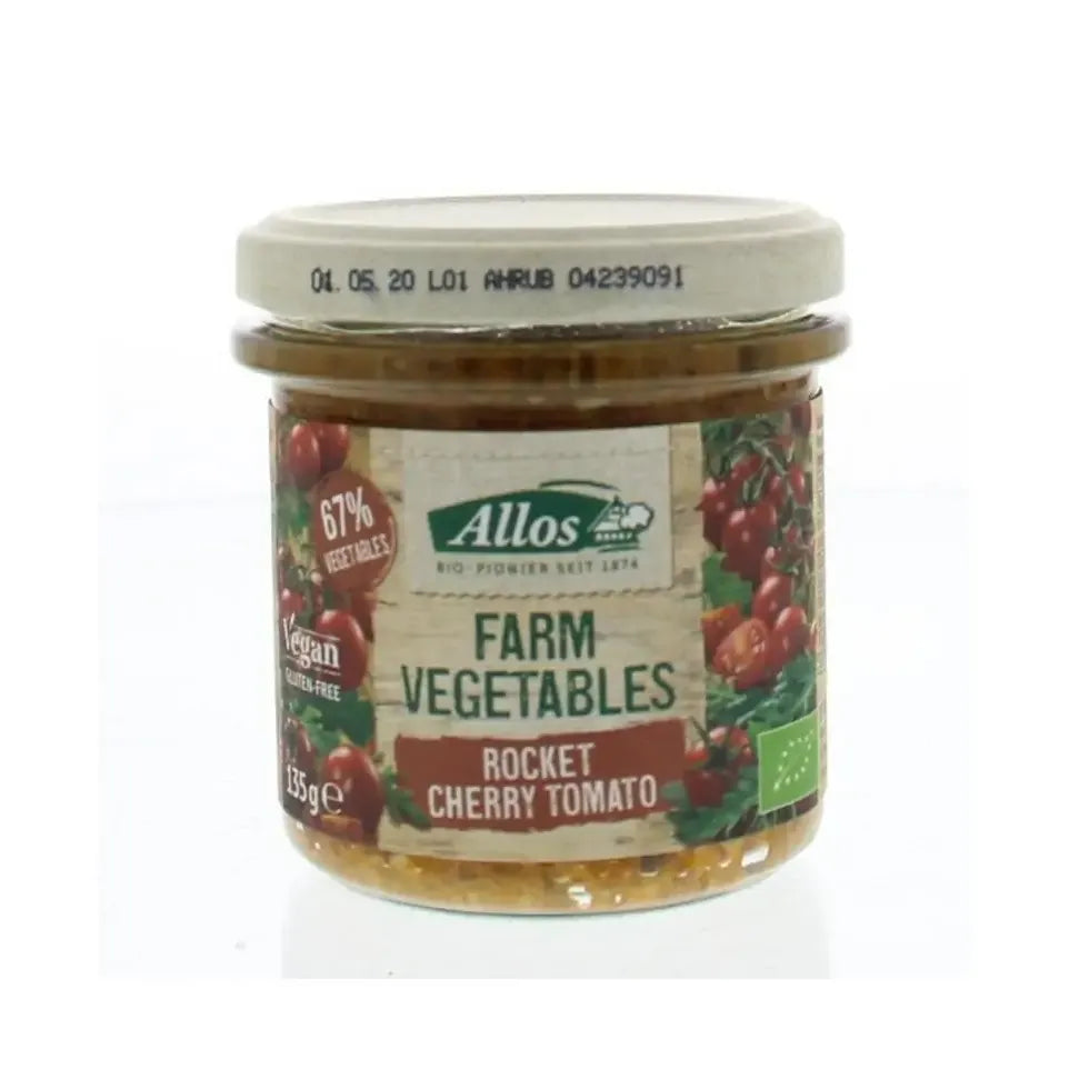 Allos Farm vegetables rucola & kerstomaat 135 gram