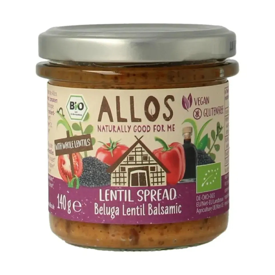 Allos Linzenspread beluga balsamico 140 gram
