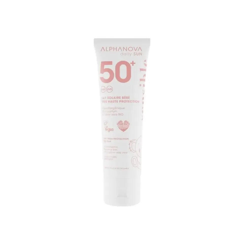 Alphanova Baby sun milk sensitive biologisch SPF50+ 50 ml