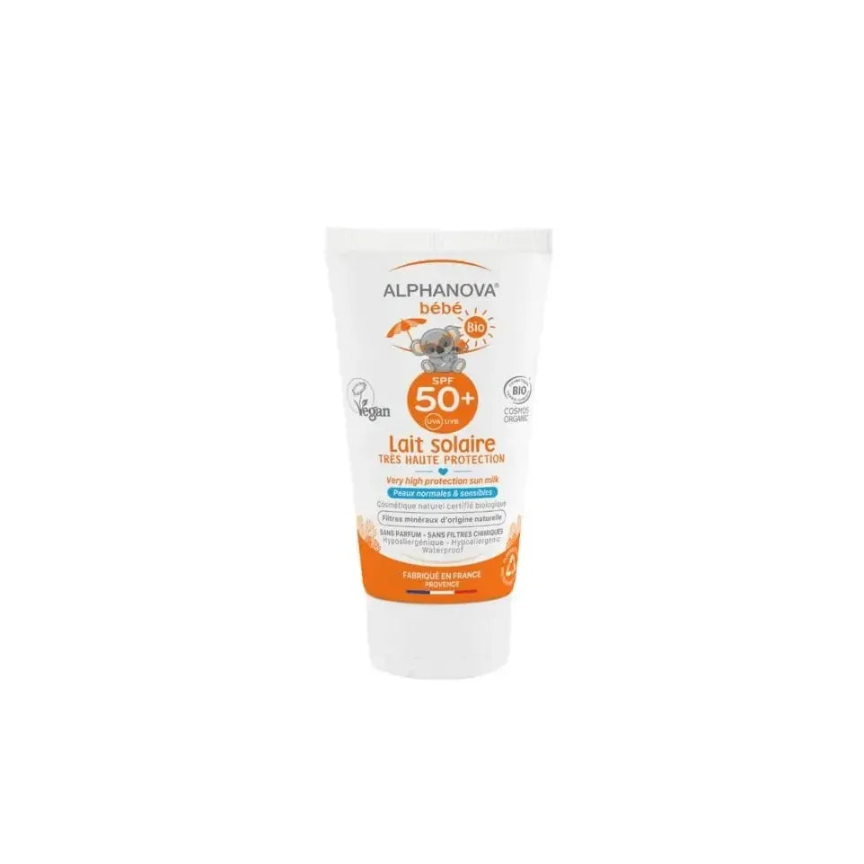 Alphanova Sun zonnebrand milk baby zonder parfum SPF50 50 gram