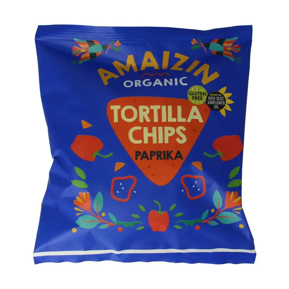 Amaizin Corn chips paprika 75 gram