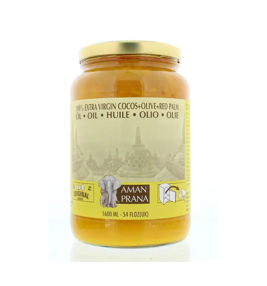 Amanprana Kokos-olijf-rode palm biologisch 1600 ml