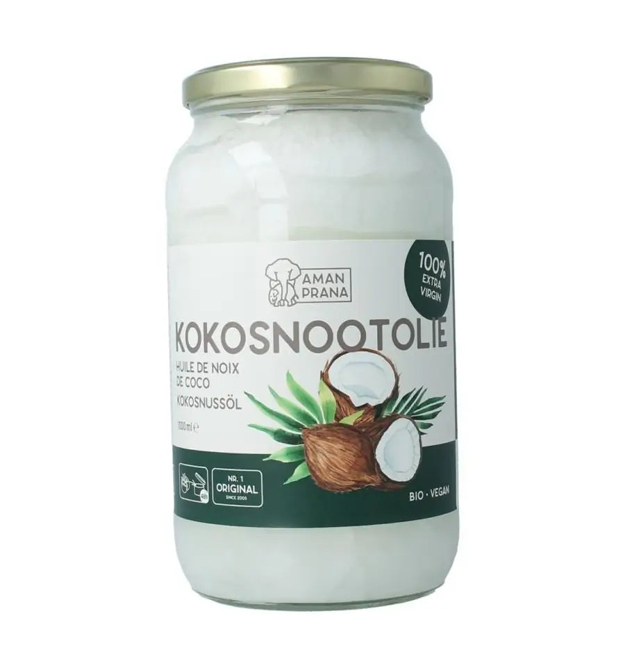 Amanprana Kokosnootolie biologisch 1 liter