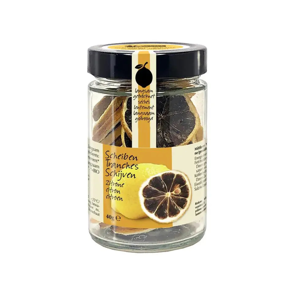Amanprana Zwarte citroen schijfjes 40 gram